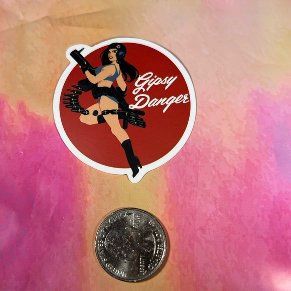 GYPSY Sexy Pinup Gorgeous Sticker Retro Vintage BomberGirl Ace Pilot Fighter - Picture 3 of 3